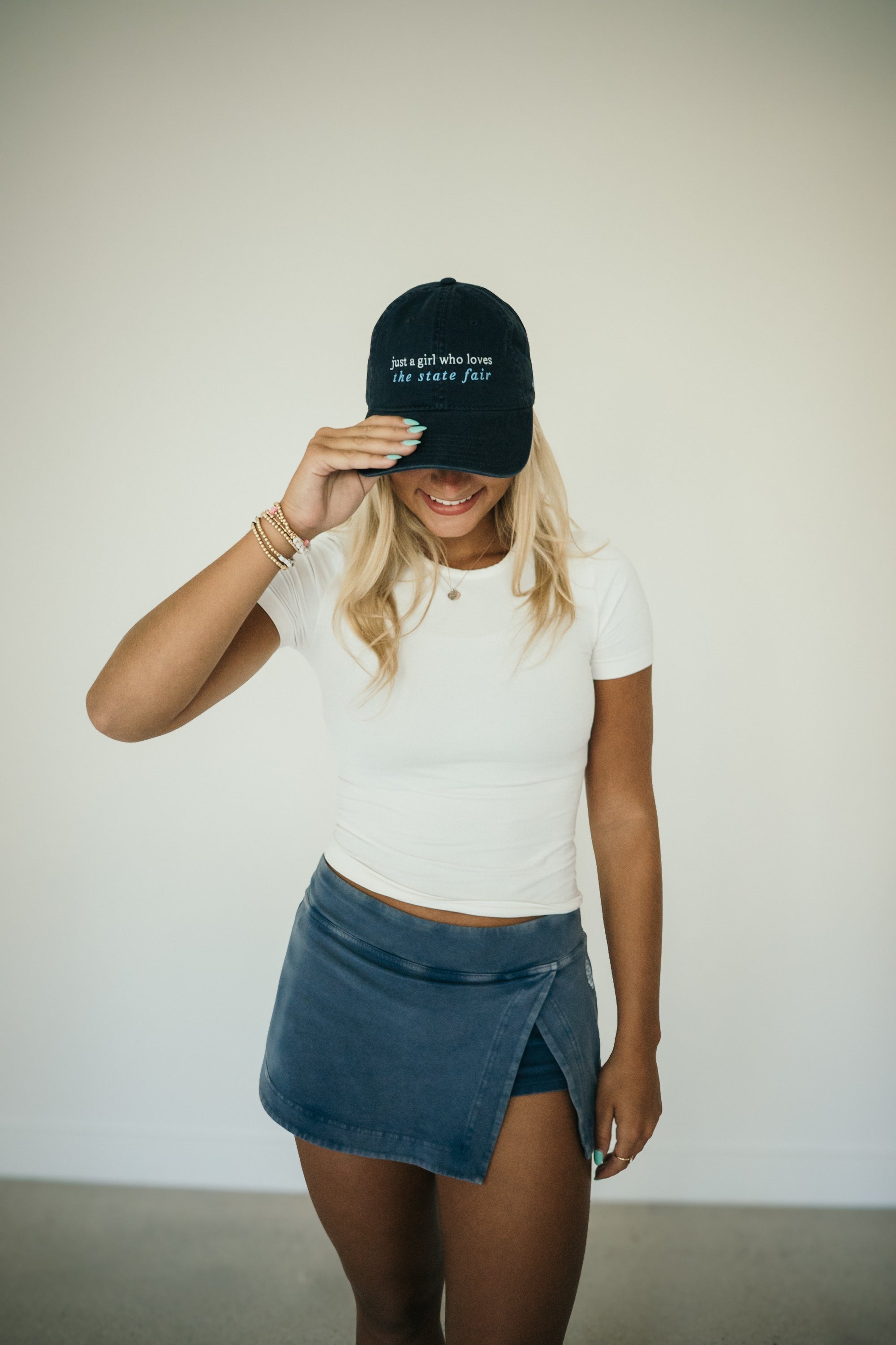 Just a Girl who Loves the State Fair Dad Cap